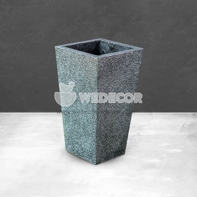 Chậu đá mài hình thang vát đáy | Màu tự nhiên 34x62 cm